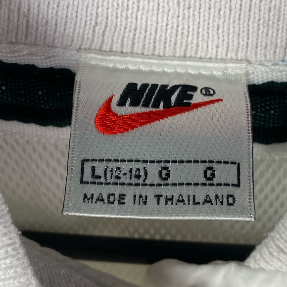 Vintage Nike White Green Windbreaker Jacket Size L - Picture 4 of 7